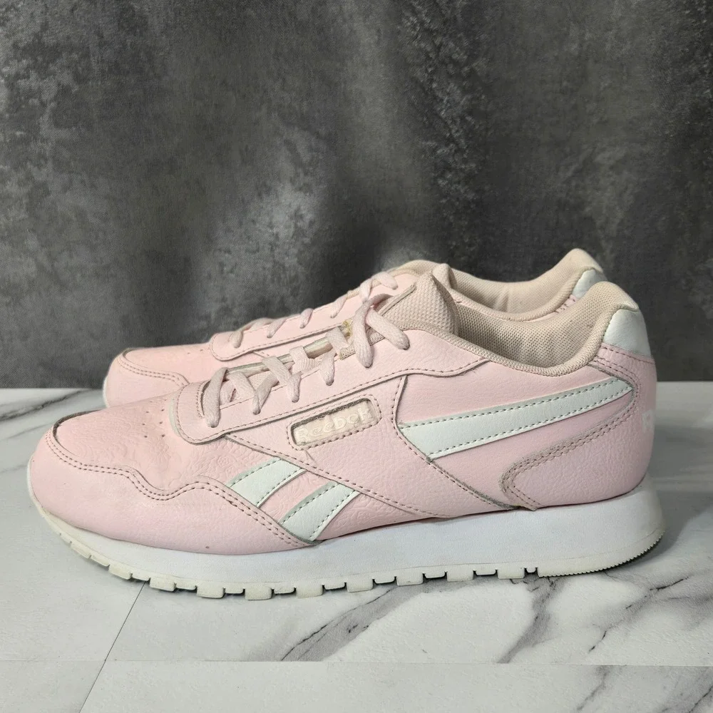 Reebok Classic Harman Run Shoes Womens 8 Porcelain Pink Floral Embossed GZ4128